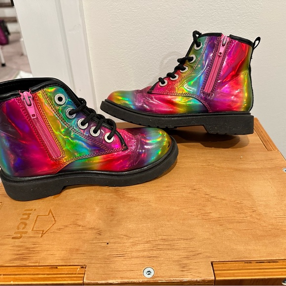Steve Madden Girl’s Rainbow Boots - Picture 3 of 7